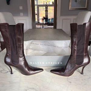 Walter Steiger Chocolate Brown Boots - Handmade in Italy